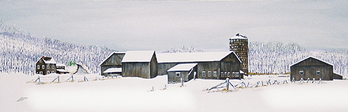 Ford Farm Shed in the Snow #2