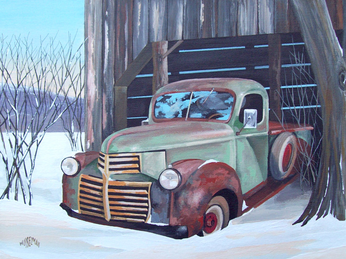 Old Truck Out Back   (18 x 14)