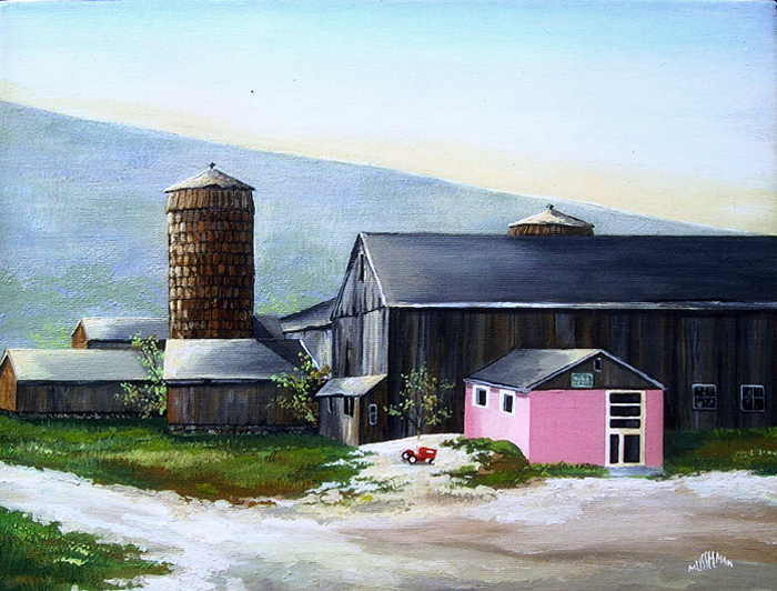 Pink Milkhouse   (11 x 14)