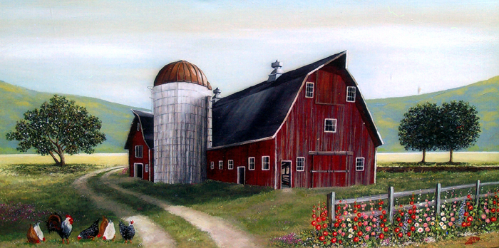 Summer Down on the Farm   (18 x 36)