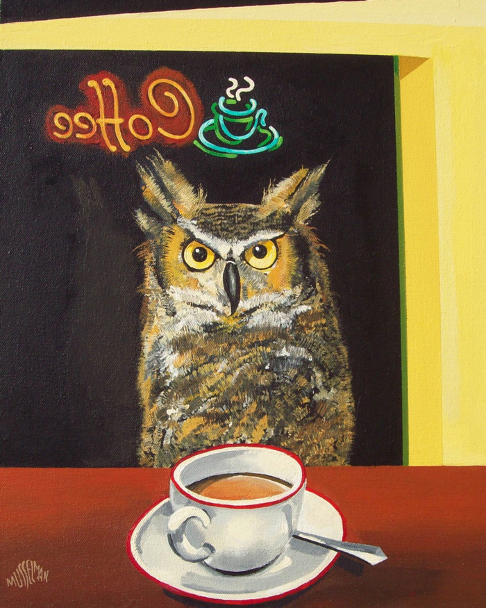Night Owl   (14 x 18)